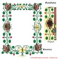 Renaissance Illuminated Manuscripts Borders Illustration Eps