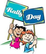 Clip art of the rally day