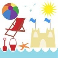 Seaside Beach Holiday drawing