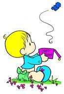 child boy with toy, drawing