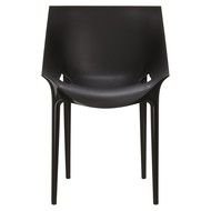 black office chair on a white background