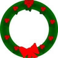 Clipart of Christmas Wreath