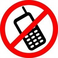 No Cellulari sign drawing
