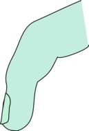 green Finger, side view, drawing