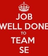 Job well Done to team se drawing