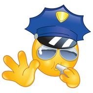 Police Officer Emoticon Facebook Symbols And Chat Emoticons clipart