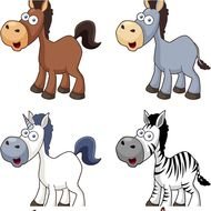 Free Vector Art & Graphics Cartoon Horse Icons