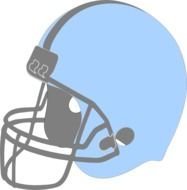 Football Helmet Blue