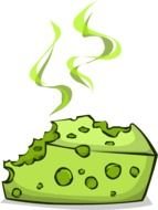 smelly green cheese