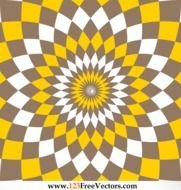 Flower Optical Illusion Vector 123freevectors