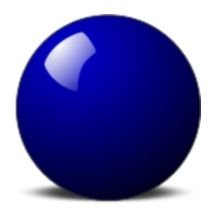 blue Color Ball drawing