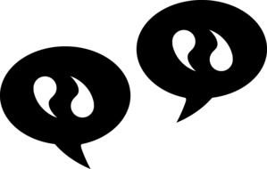 drawn black soap bubbles with white commas