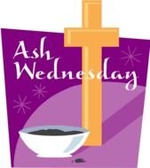 Ash Wednesday cross drawing