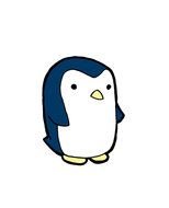 Cute Penguin, simple drawing