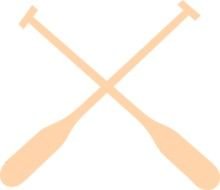 Rowing Oars At Clkercom Vector Online Royalty clipart