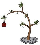Charlie Brown Christmas Tree drawing