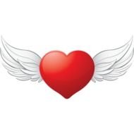 Creator Heart and wings drawing