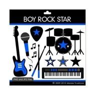 "Boy Rock Star" clipart