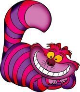 Clipart of a Cheshire Cat