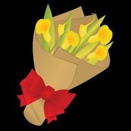 Thanksgiving Flowers drawing