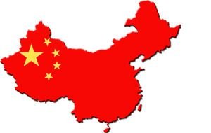 Reaching Chinese flag drawing