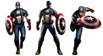 Captain America as a graphic illustration