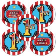 Creative Fun Big Top Circus Party First Birthday Invitations