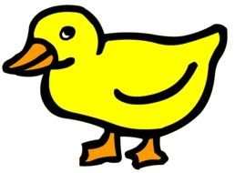 yellow duck as a picture for clipart