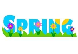 "Spring is here" clipart