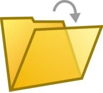 Open Folder Document At Clkercom Vector Online