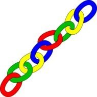 Color Chain Links Long At Clkercom Vector