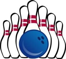 Bowling Ball And Pins At Clkercom Vector Online