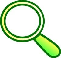 green Magnifying Glass drawing