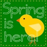 Spring Is Here Green At Clkercom Vector Online