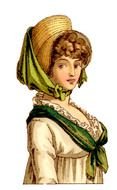 vintage portrait of a woman in French costume