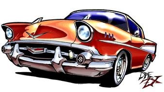 Chevy Car drawing