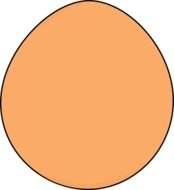 Easter Egg Image Simple Orange