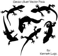 Free Gecko Silhouette Vector Art 123freevectors