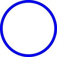 Blue Circle Clipart drawing