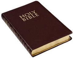painted bible in a brown cover