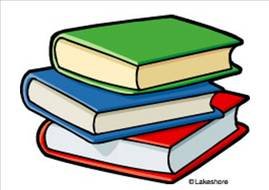 cartoon pile of books