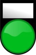 green traffic light as picture for clipart