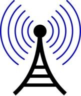 Radio wireless Tower Vector Online Royalty clipart