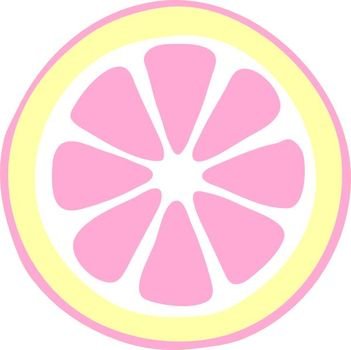 Pink And Yellow Lemon Slice Png Large Party