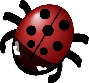 Red Lady Bug 2 Animal Download Vector Online