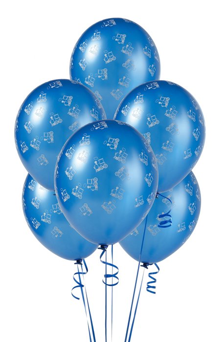 blue frosted balloons for the holiday
