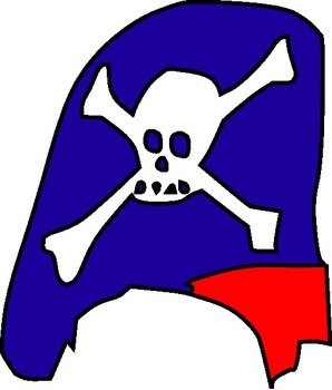 Cartoon Pirate Hat Skull Bones At Clkercom Vector