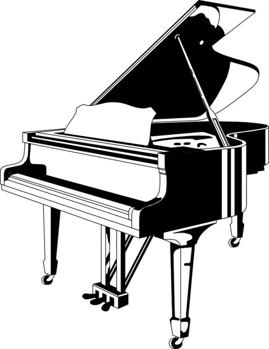 Wavy Piano drawing