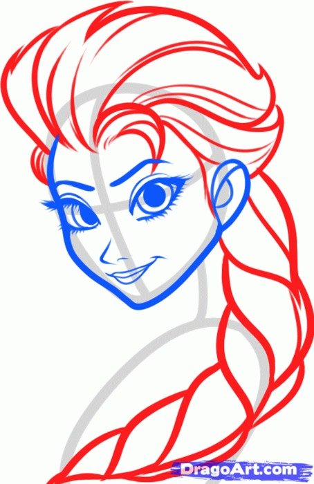 Elsa Cartoon Character How To Draw The Snow Queen From