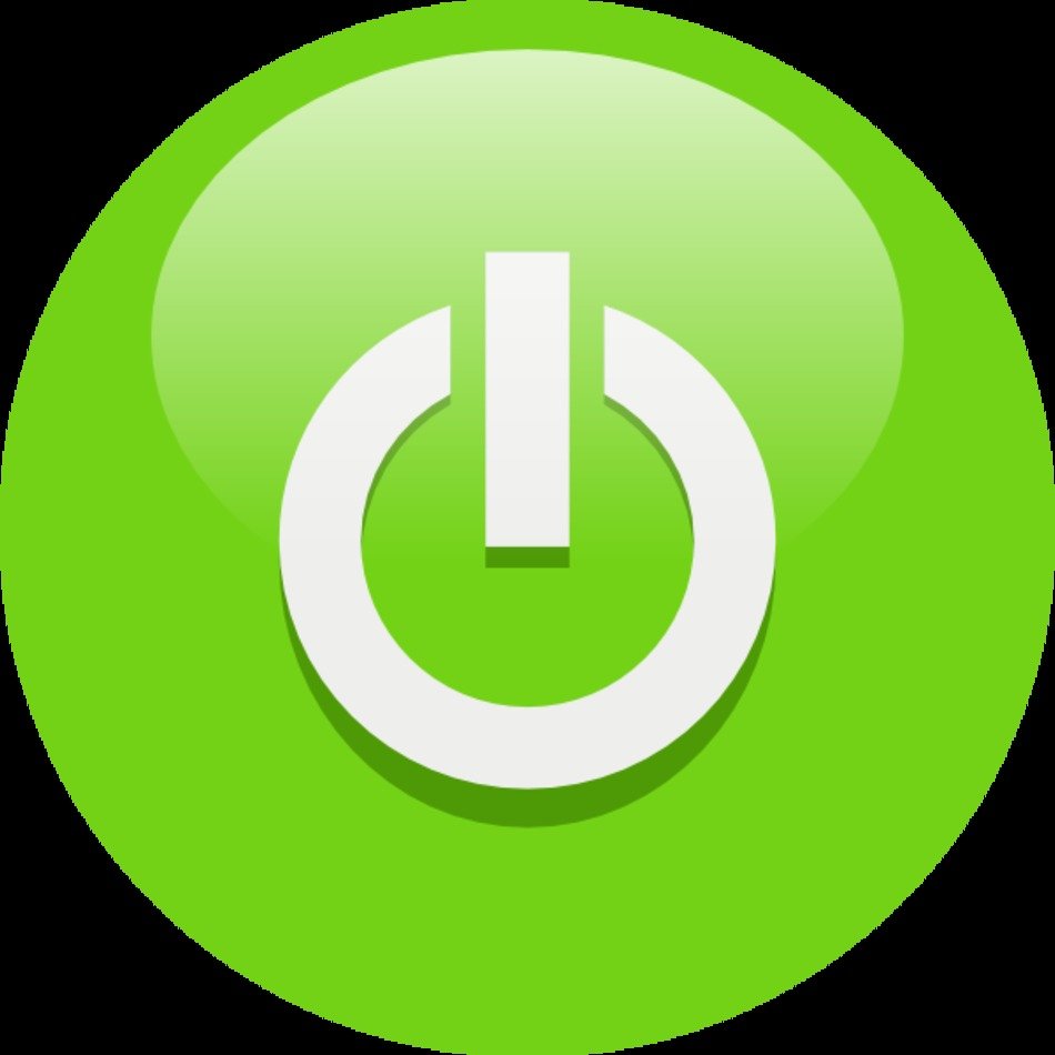 Green Power Button At Clkercom Vector Online free image download